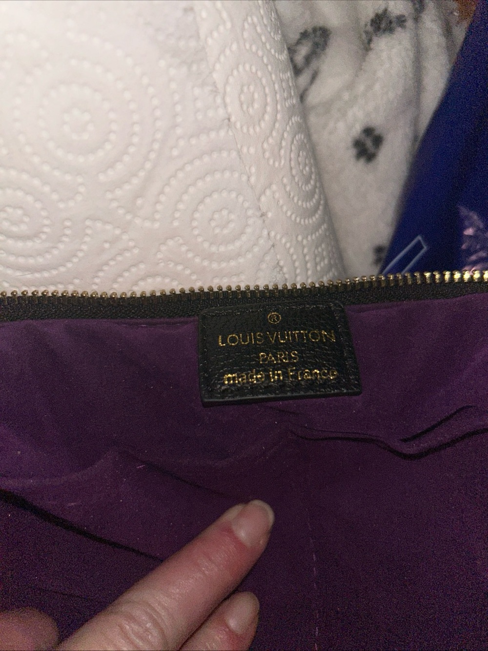 Louis Vuitton Purple Interior purse